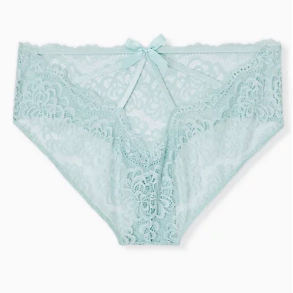 Torrid Mint Blue Hipster Caged Panty NWT